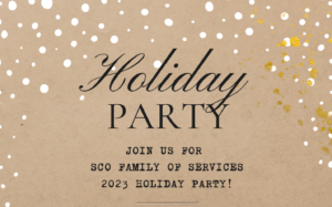 2023 Employee Holiday Party invitation