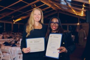 Honoree Ana C. Shields with SCO Family of Services President & CEO Suzette Gordon at the SCO Treiber Memorial Golf Outing